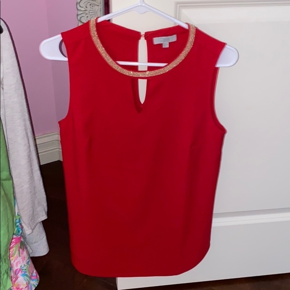 Red blouse
